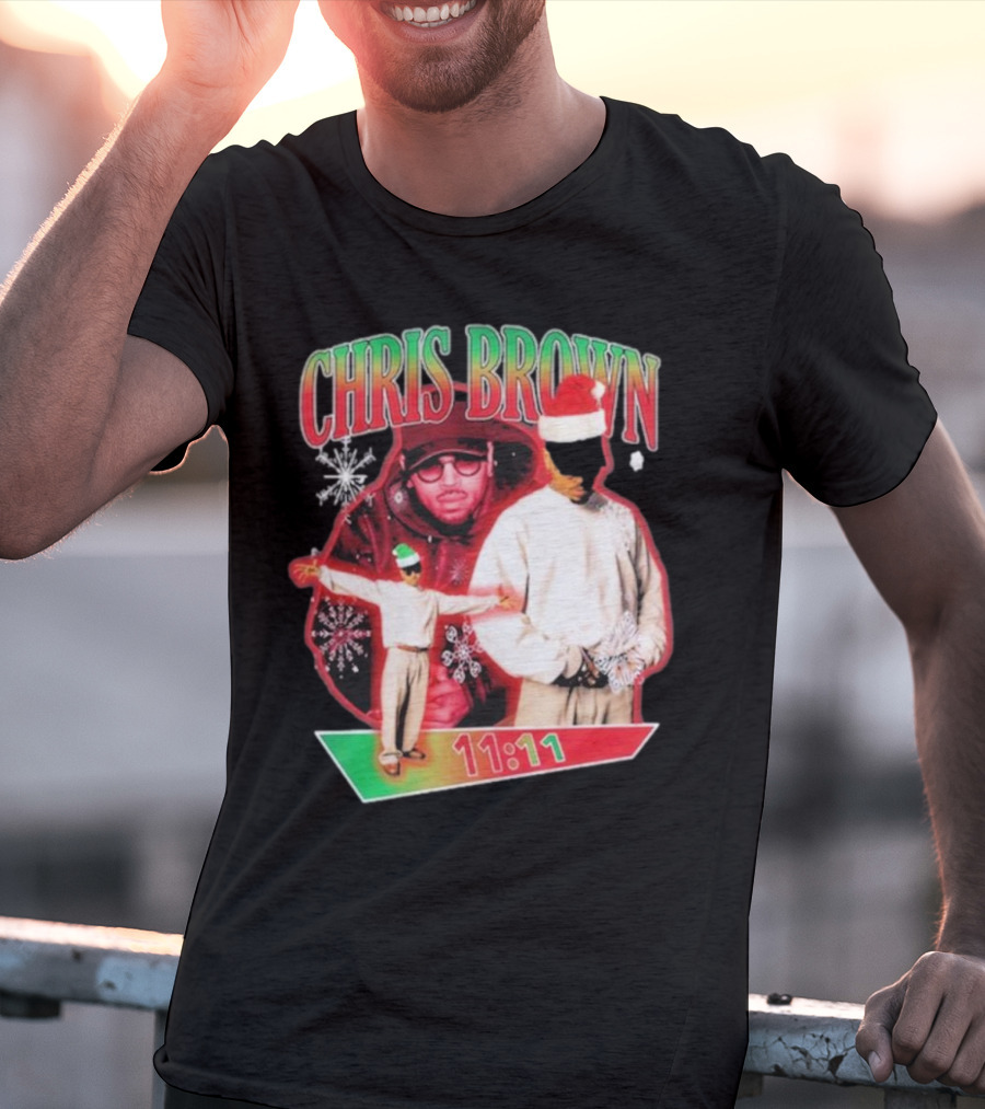 Chris Brown 11:11 Star Struck Christmas T-Shirt