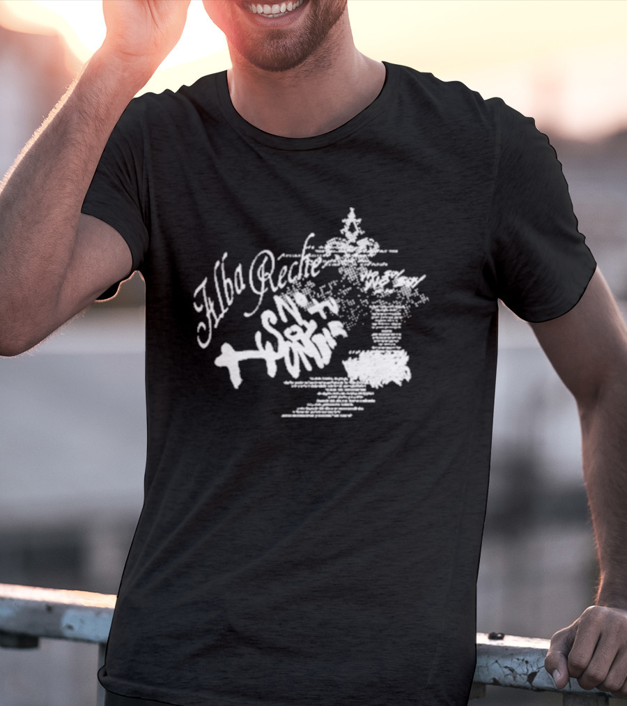 Alba Reche Nsth World Blurry Text T-Shirt