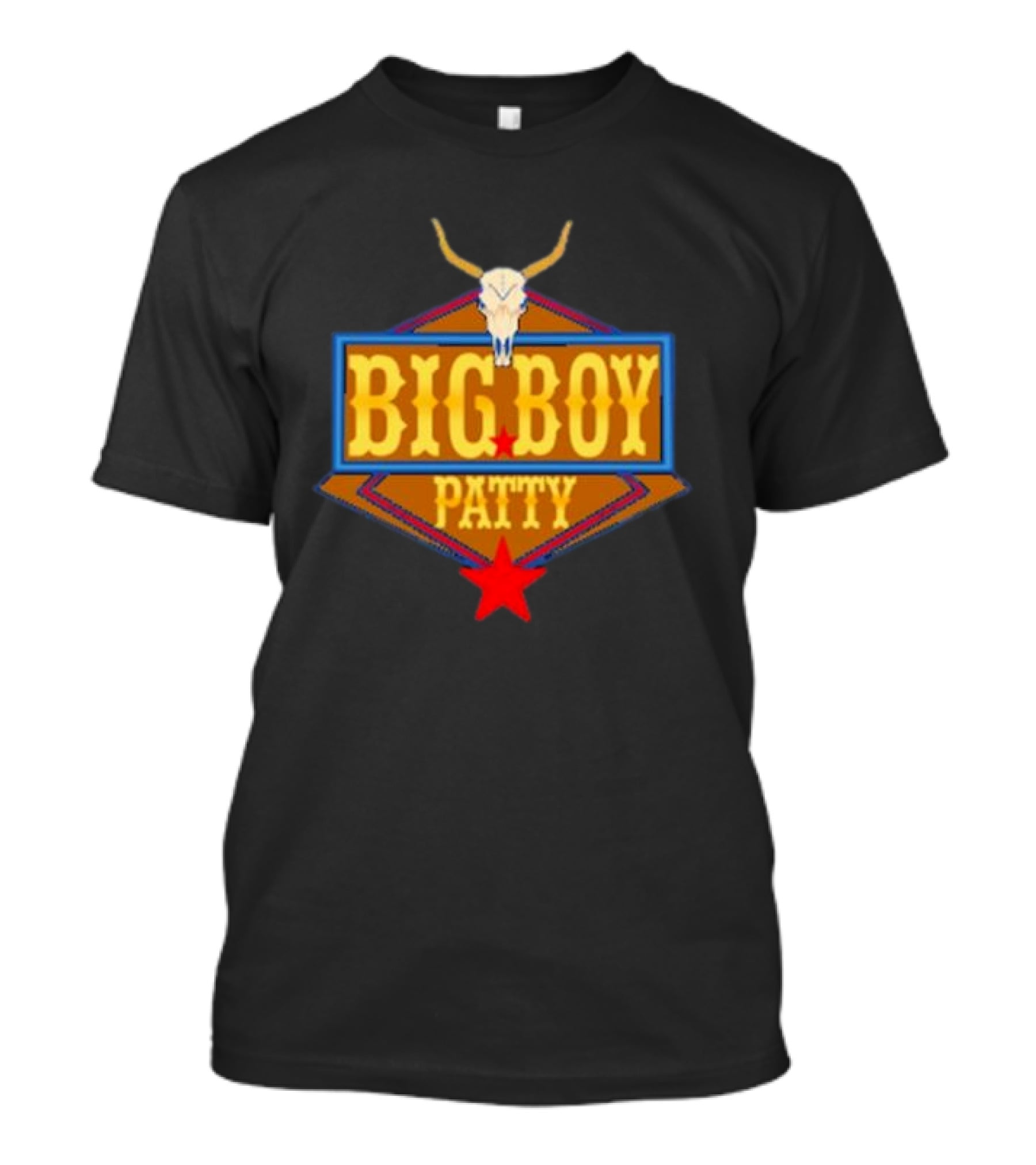 BIG BOY PATTY Texas Longhorn Cowboy Star T-Shirt