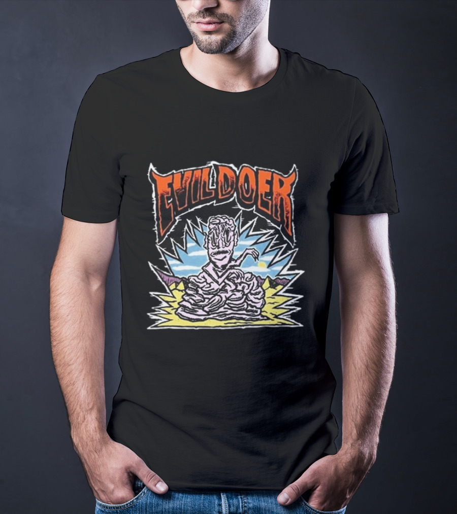 Evil Doer Melting Monster Desert Scene T-Shirt
