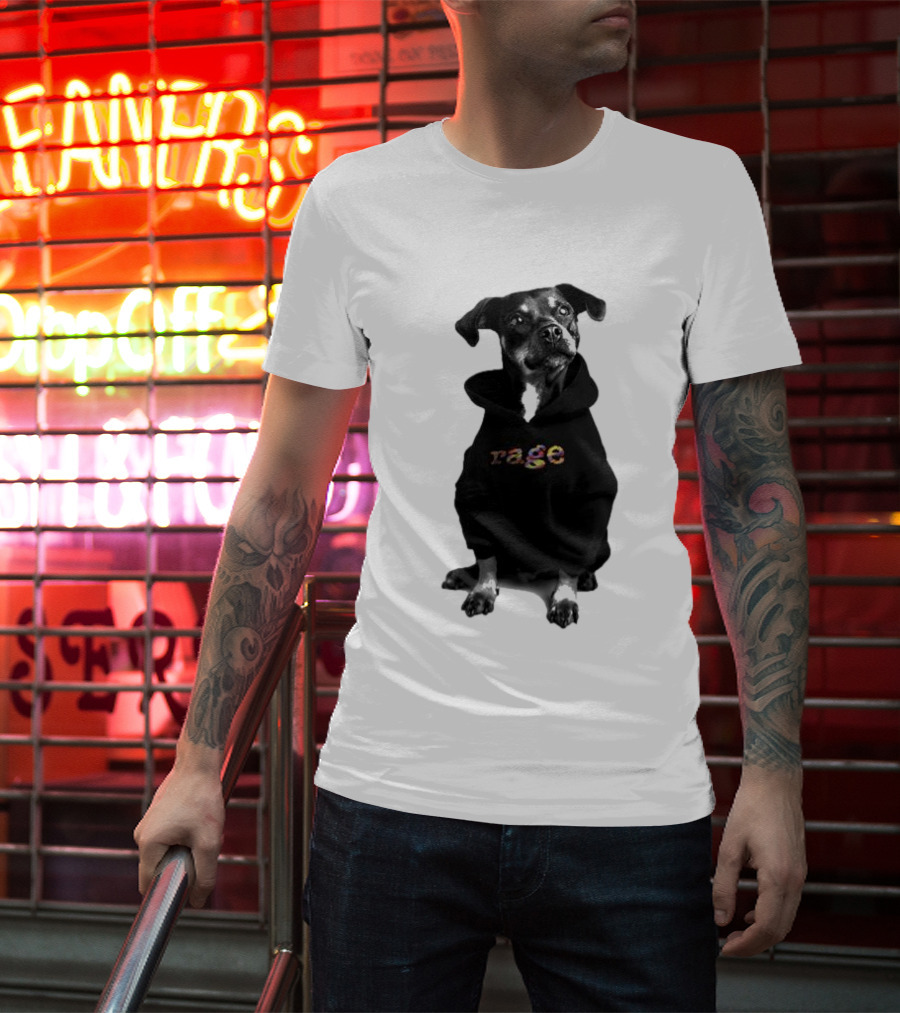 Rage Dog In T-Shirt