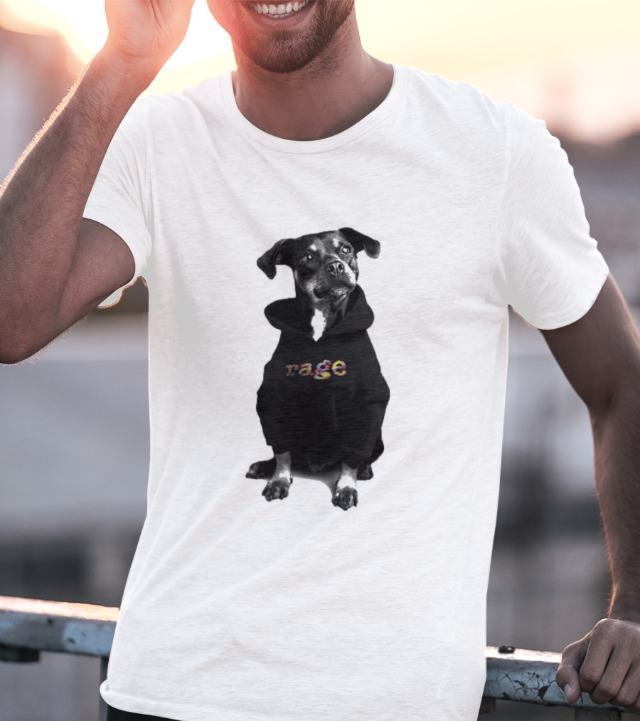 Rage Dog In T-Shirt
