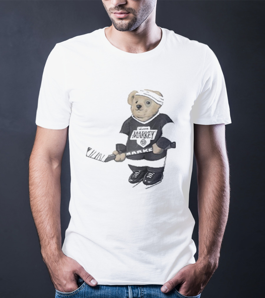 Union Market Hockey Bear T-Shirt