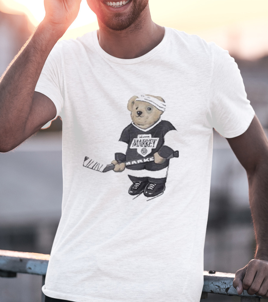 Union Market Hockey Bear T-Shirt