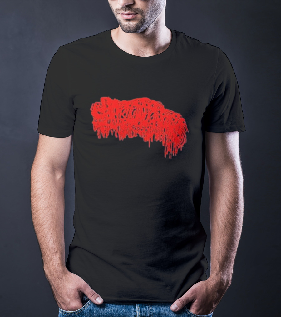 Mcneely Sanguisugabogg Red Dripping Text T-Shirt