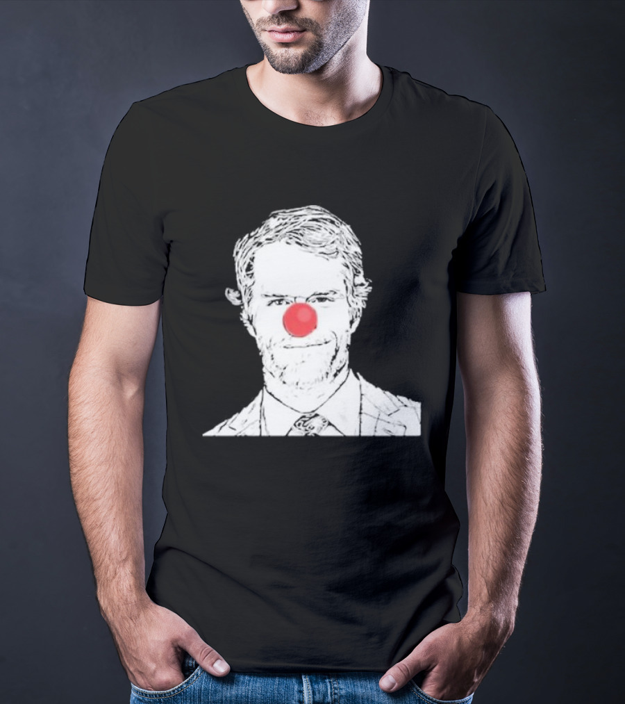 Bleed Philly Greg Olsen Clown Portrait With Red Nose T-Shirt
