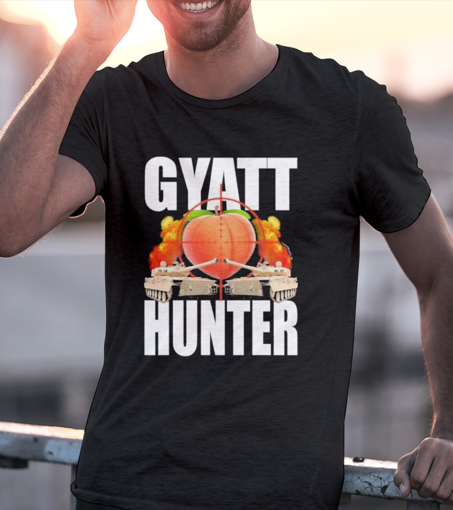 GYATT Hunter Crankin My Hog Meme Tanks Peach Target Explosion T-Shirt