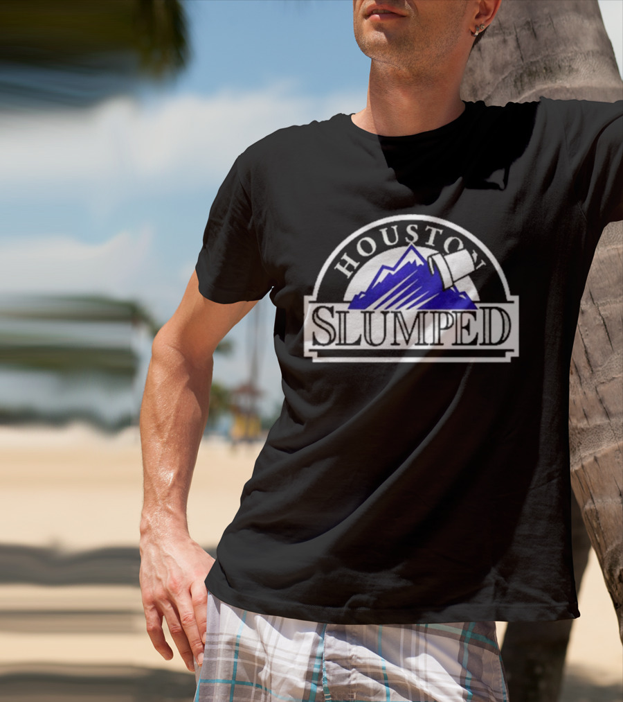 Houston Slumped Purple Mountain T-Shirt