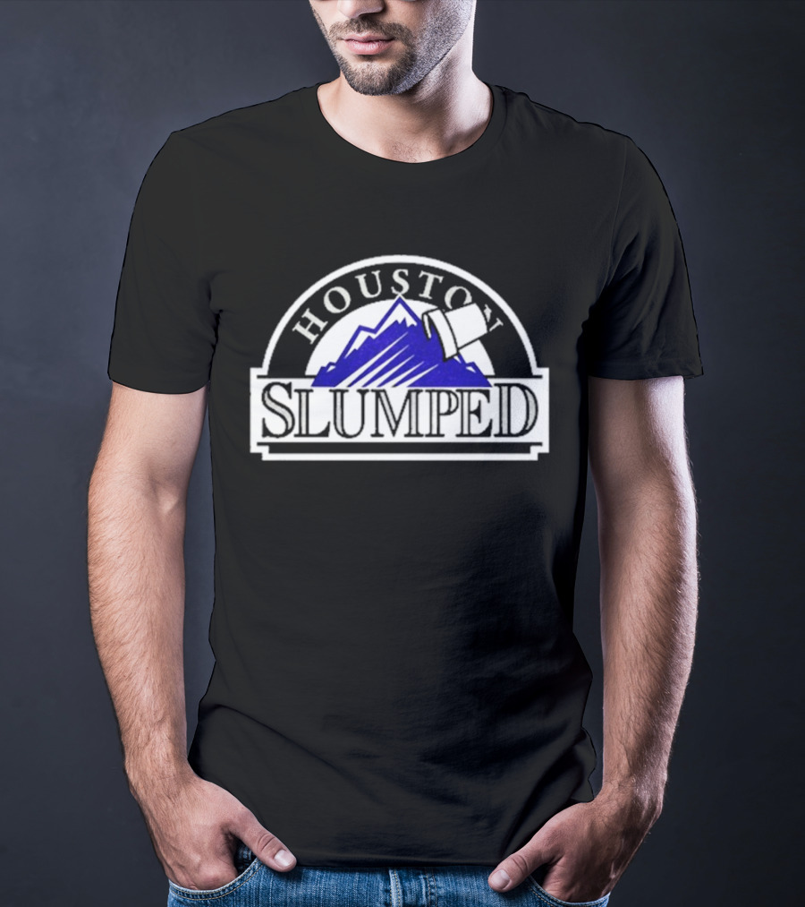 Houston Slumped Purple Mountain T-Shirt