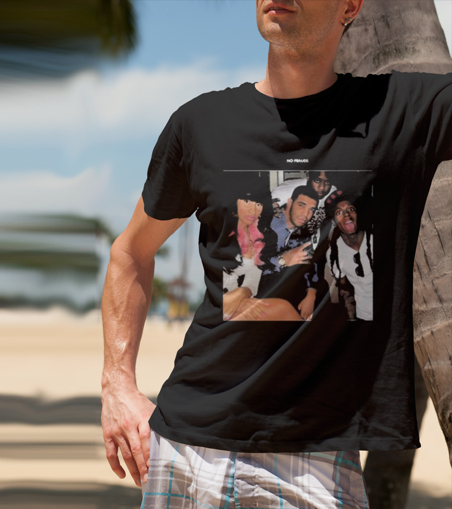 Maiya The Don No Frauds Young Money Crew Photo T-Shirt
