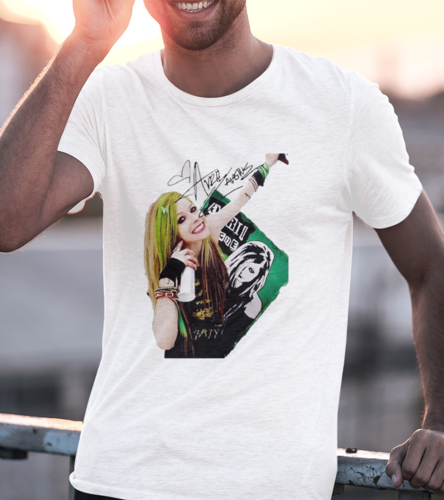 Avril Lavigne Signature Charity Me Img Green Energy Vibe T-Shirt