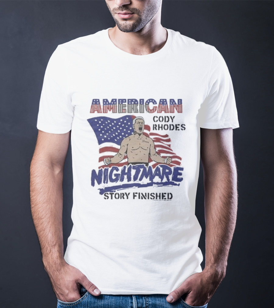 Cody Rhodes American Nightmare Story Finished USA Flag T-Shirt