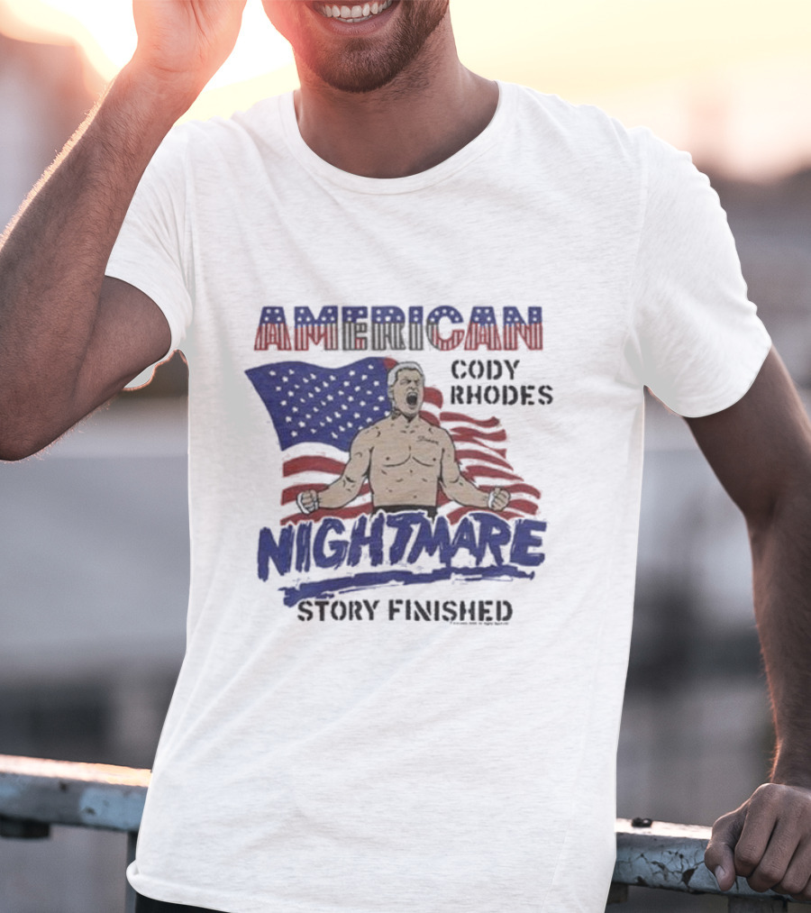Cody Rhodes American Nightmare Story Finished USA Flag T-Shirt