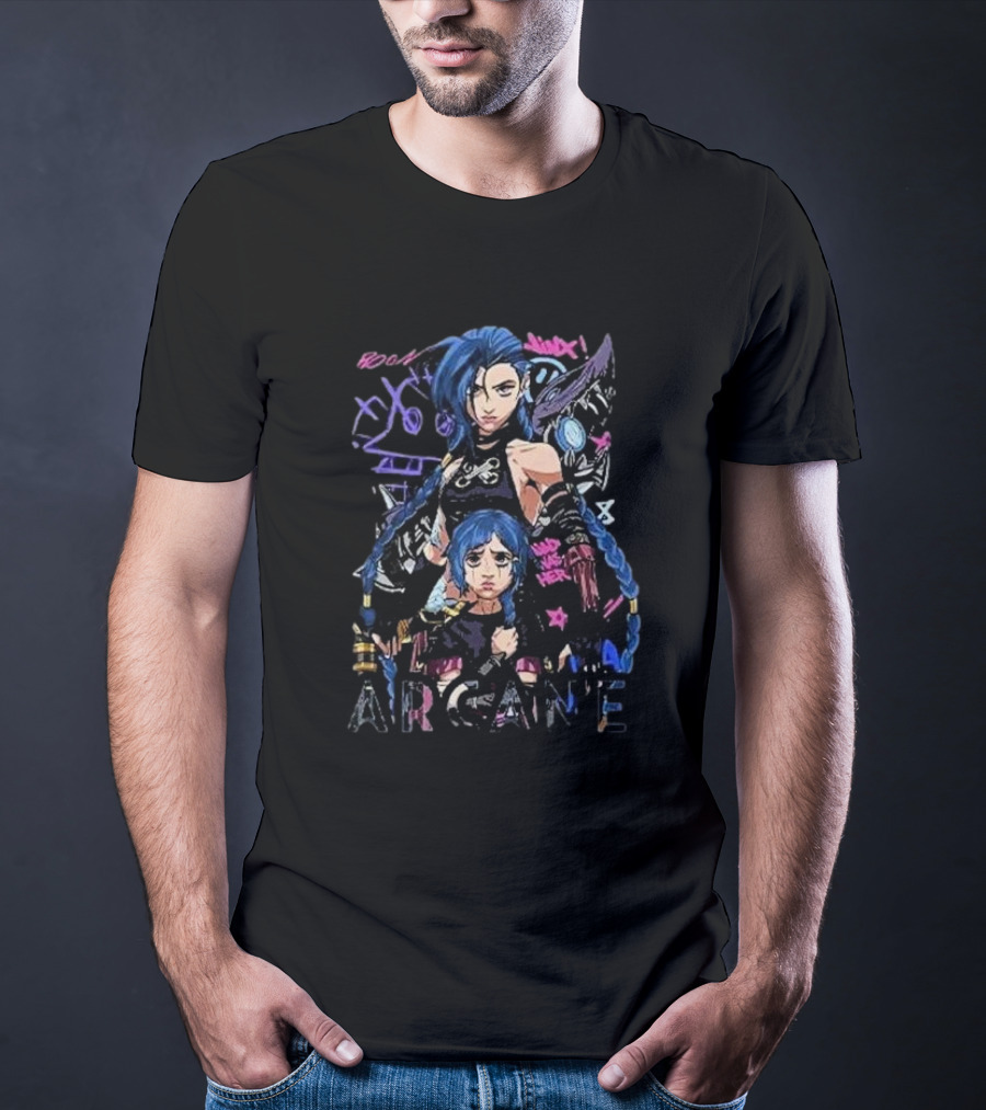 Jinx Arcane League Of Legends Roam Swagger T-Shirt