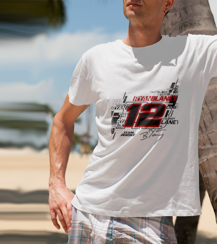 Ryan Blaney 12 Team Penske Signature Racing T-Shirt