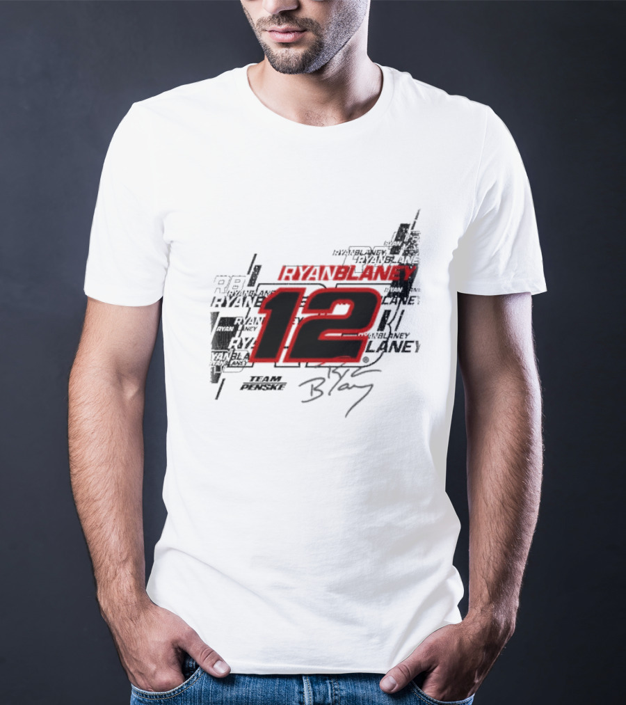 Ryan Blaney 12 Team Penske Signature Racing T-Shirt