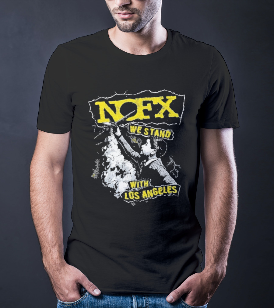 NOFX We Stand With Los Angeles Fire Relief Sebas Theriault T-Shirt