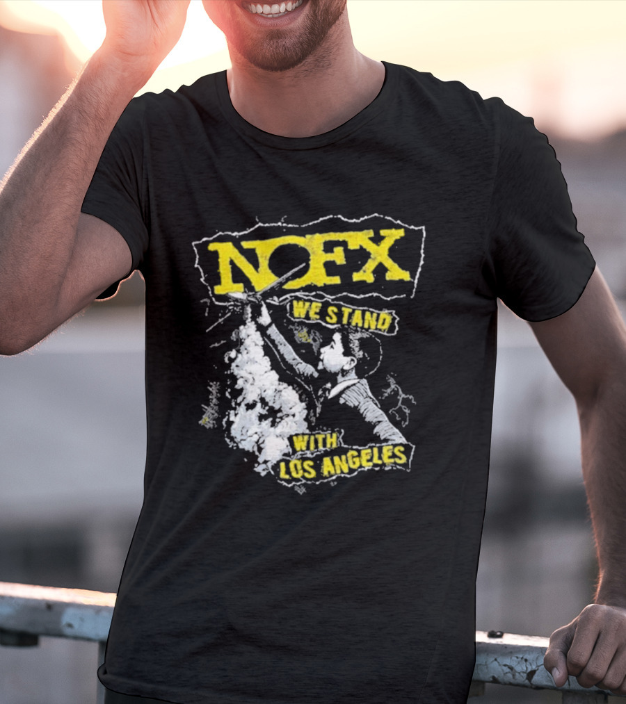 NOFX We Stand With Los Angeles Fire Relief Sebas Theriault T-Shirt