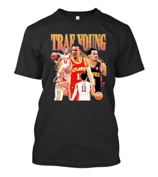 Trae Young Atlanta Hawks Basketball Collage T-Shirt