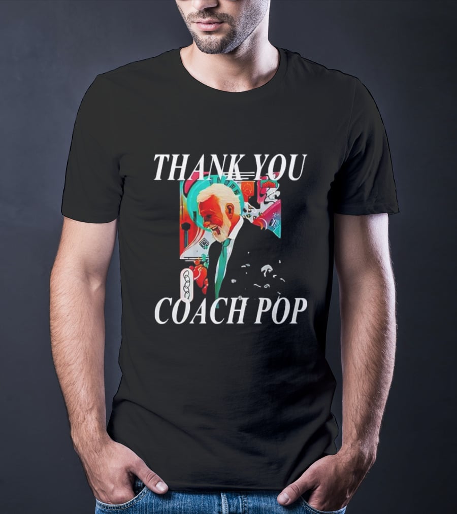 Thank You Coach Pop San Antonio Spurs Gregg Popovich Celebration T-Shirt