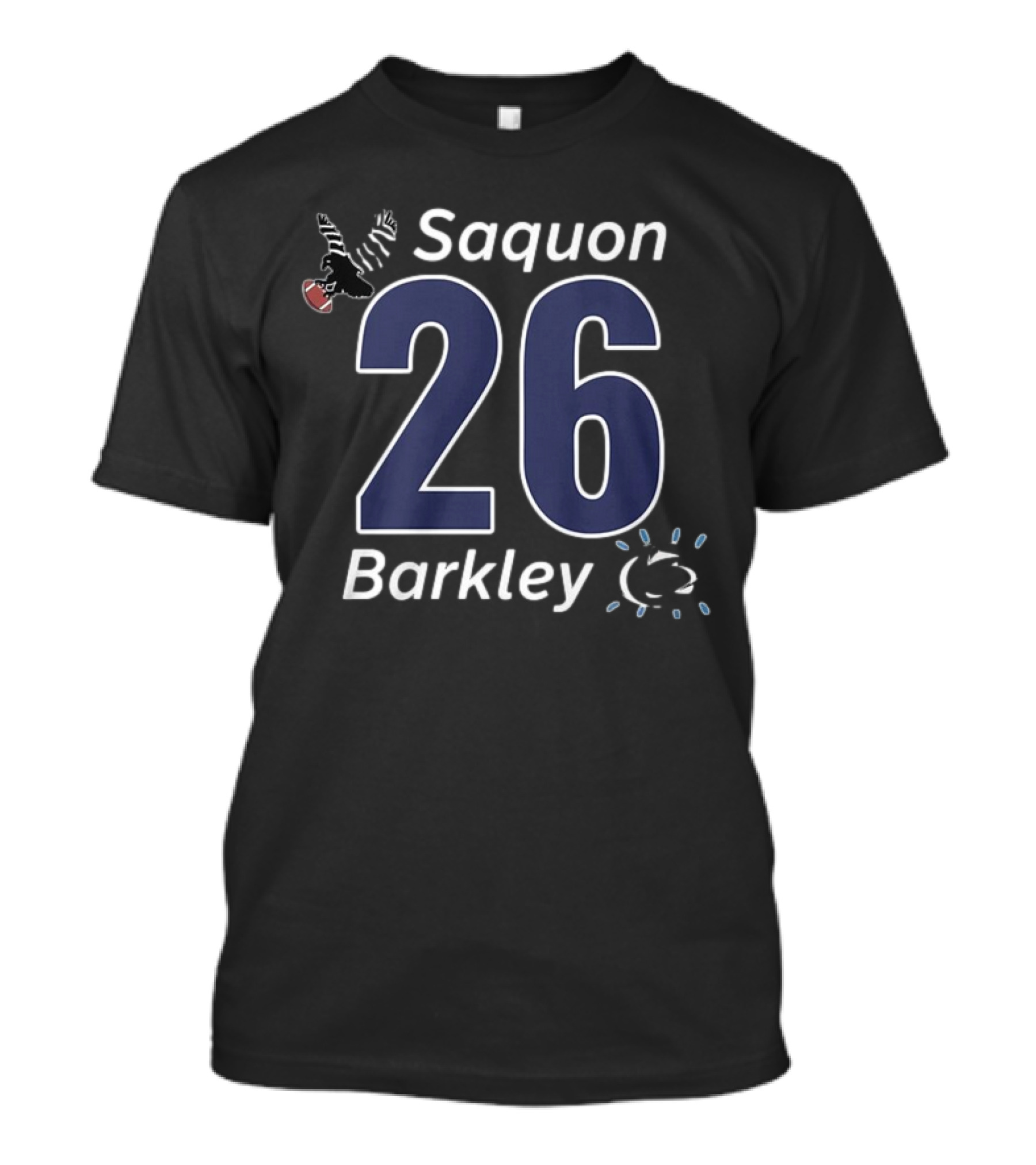 Saquon Barkley 26 Eagle Pen Stat Football Theme T-Shirt