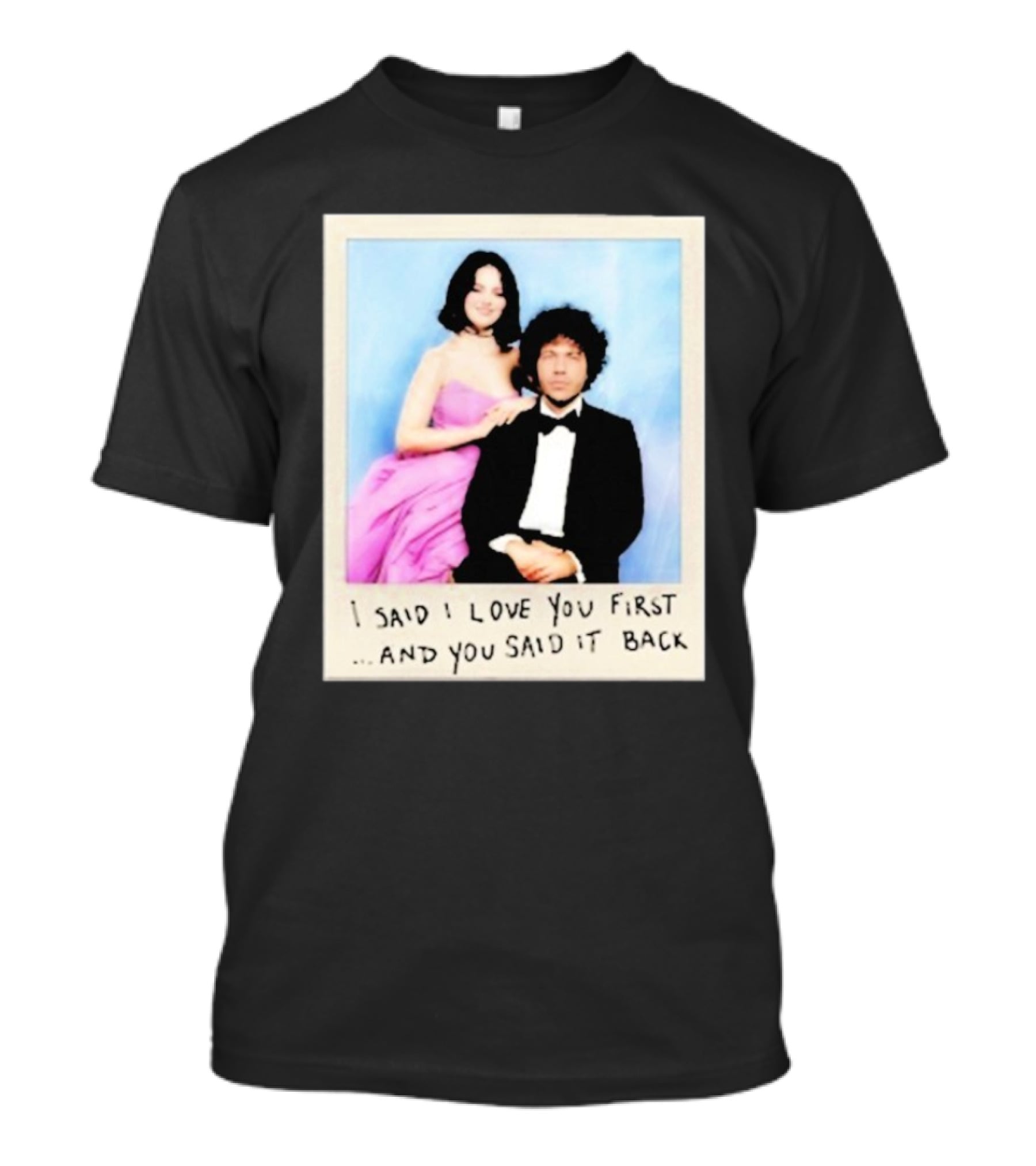 Selena Gomez I Said I Love You First And You Said It Back Polaroid Photo T-Shirt