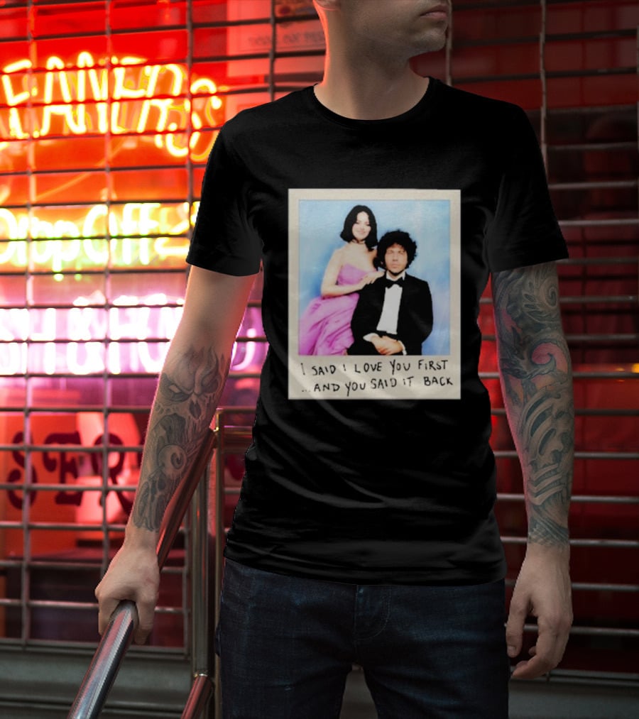 Selena Gomez I Said I Love You First And You Said It Back Polaroid Photo T-Shirt