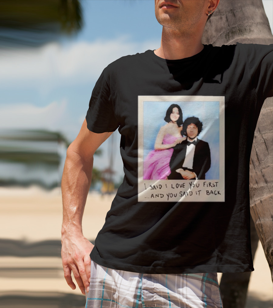 Selena Gomez I Said I Love You First And You Said It Back Polaroid Photo T-Shirt