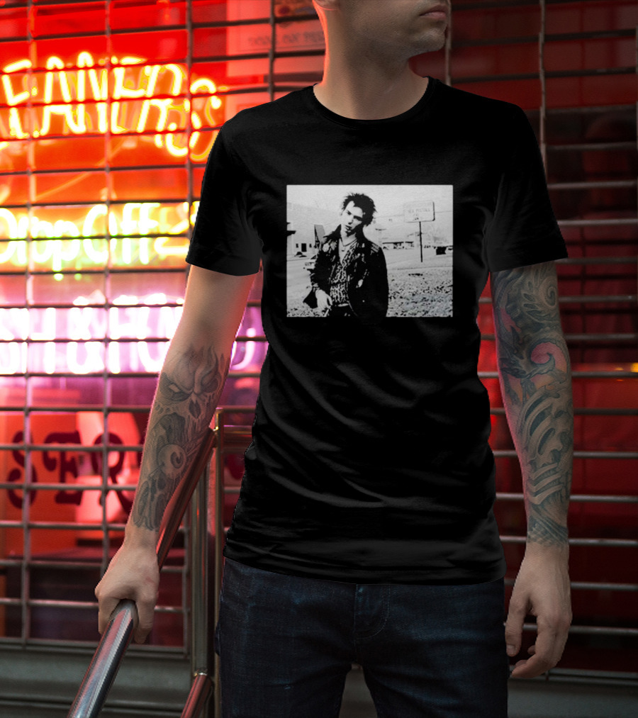 Sex Pistols Babylon Sid Vicious Street Scene Retro Punk Style T-Shirt