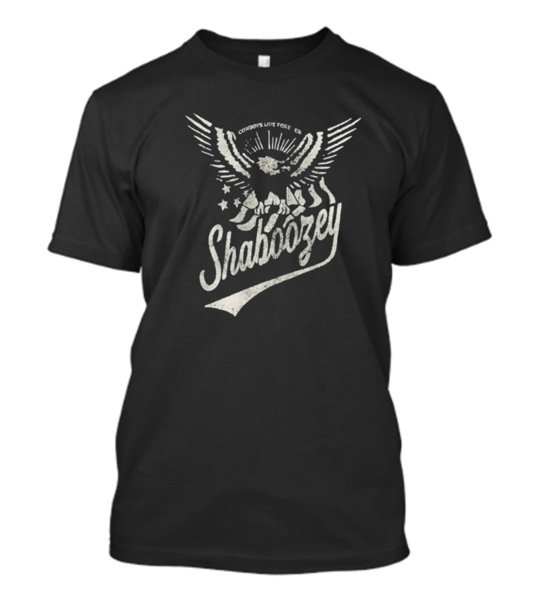 Shaboozey Cowboys Live Forever Boozey Eagle Starry Wings T-Shirt