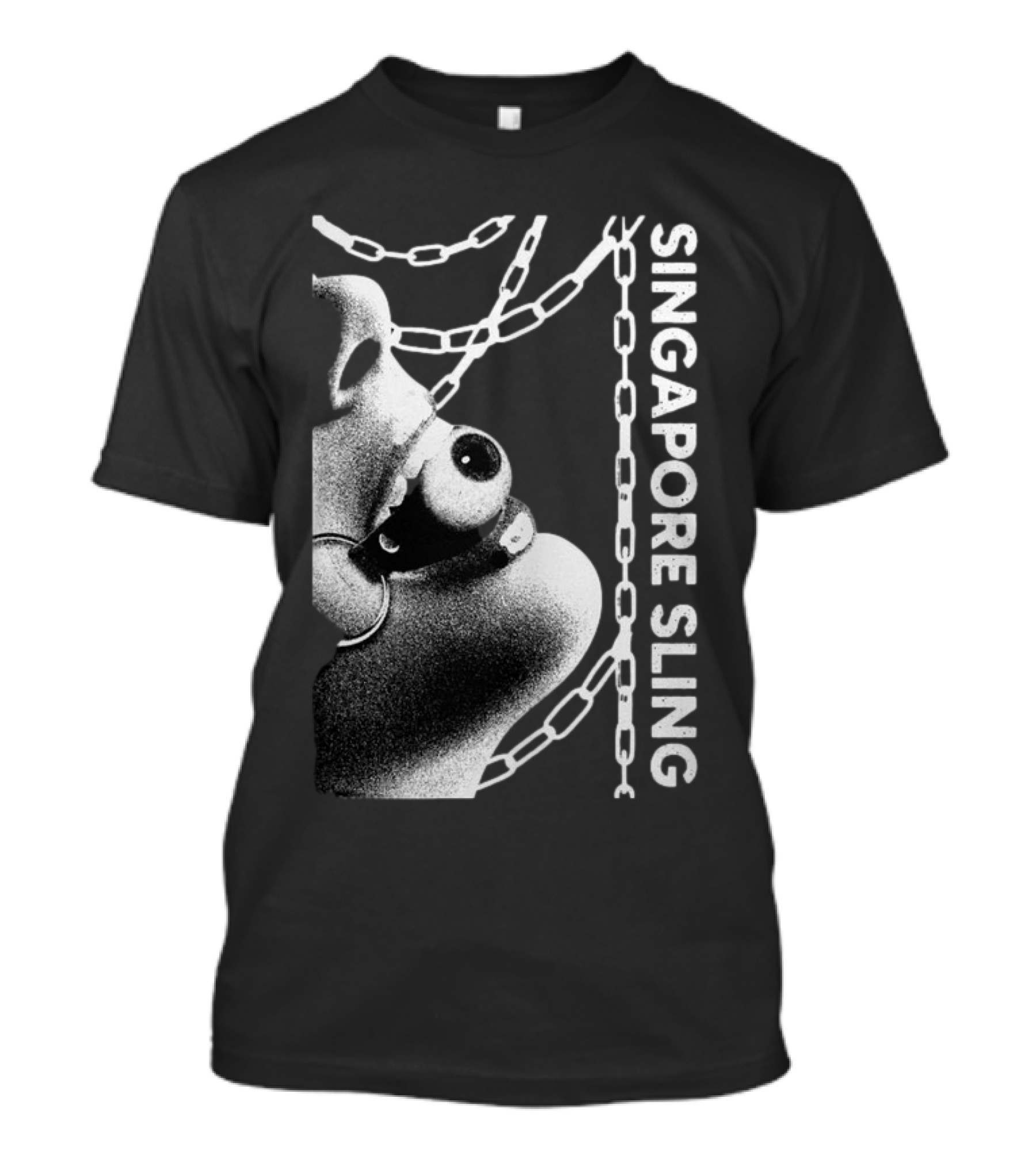 SINGAPORE SLING Mask Chains Artwork T-Shirt