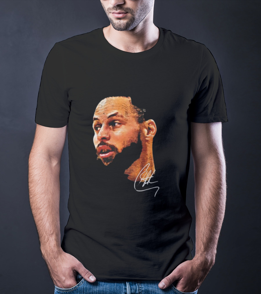 Stephen Curry NBA Big Face Signature T-Shirt