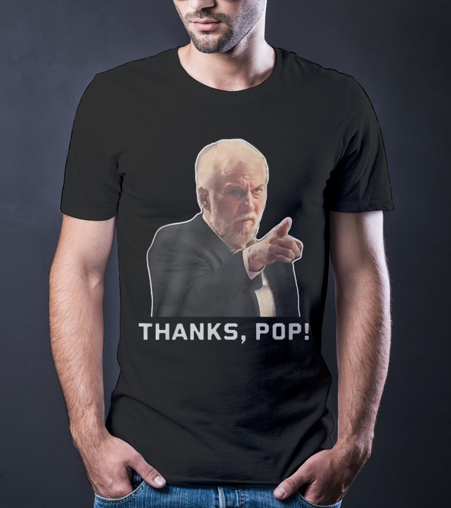 Steve Kerr Gregg Popovich Thanks Pop Pointing Gesture T-Shirt