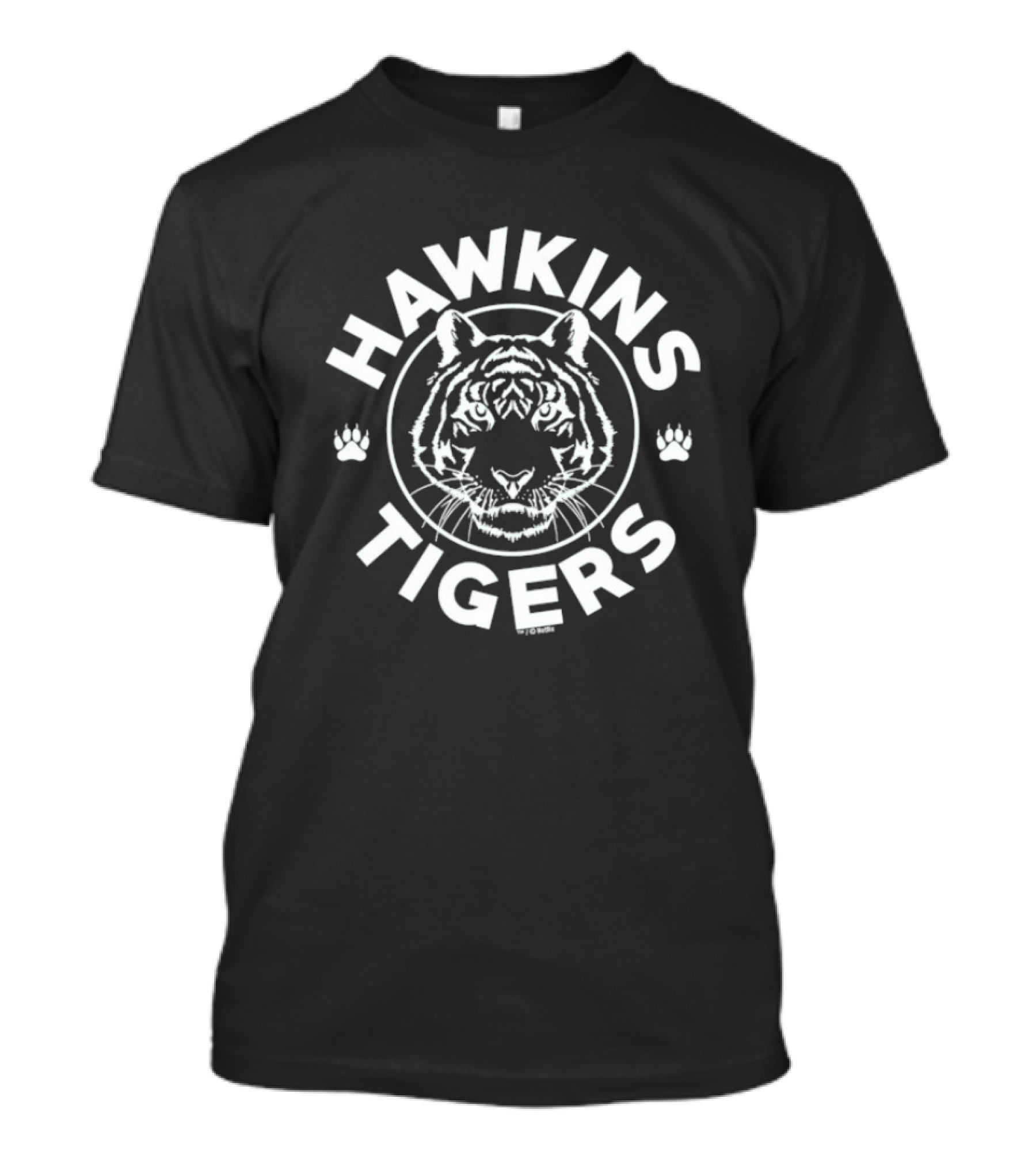 Hawkins Tigers Stranger Things Tiger Head Emblem T-Shirt