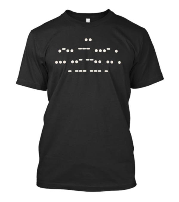 >Suzie Toot I Love Suzie Toot Morse Code Dark Mode T-Shirt