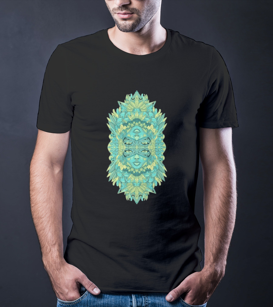 Ten Hundred Reflect Kaleidoscopic Faces Symmetrical Nature T-Shirt