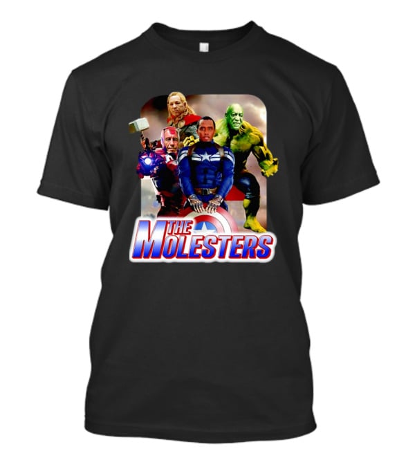 The Molesters Avengers Parody 2025 Captain America Iron Man Thor Hulk T-Shirt