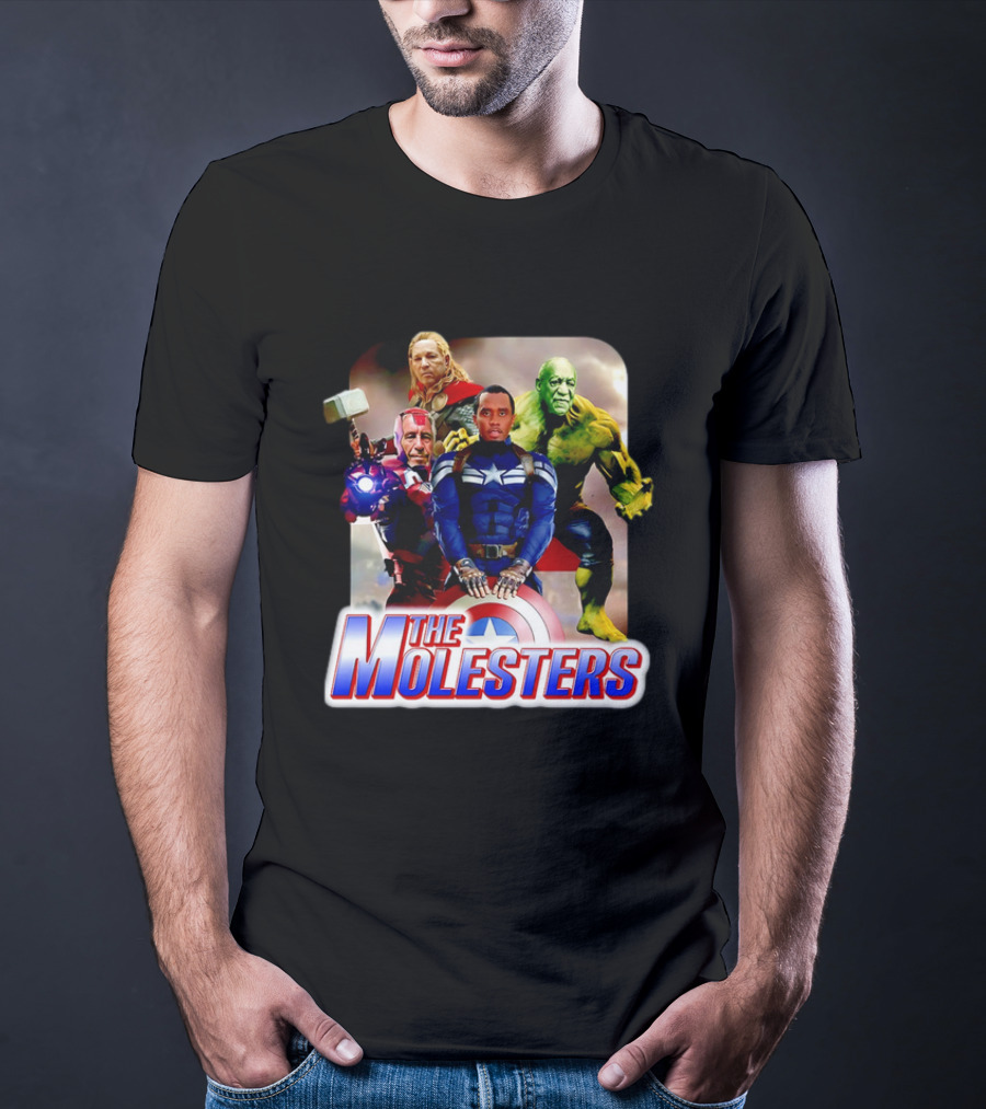 The Molesters Avengers Parody 2025 Captain America Iron Man Thor Hulk T-Shirt