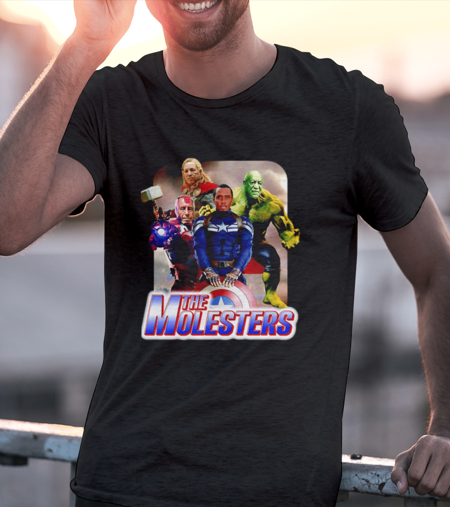 The Molesters Avengers Parody 2025 Captain America Iron Man Thor Hulk T-Shirt