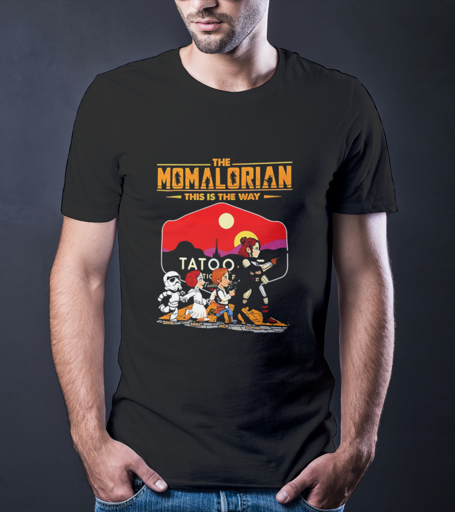 The Momalorian This Is The Way Tatooine Cartoon Adventure T-Shirt