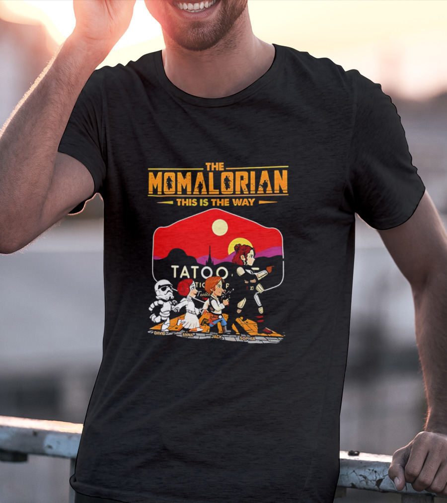 The Momalorian This Is The Way Tatooine Cartoon Adventure T-Shirt