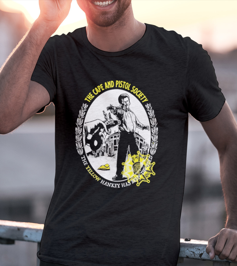 The Righteous Gemstones The Cape And Pistol Society Yellow Hankey Dropped Duelling T-Shirt