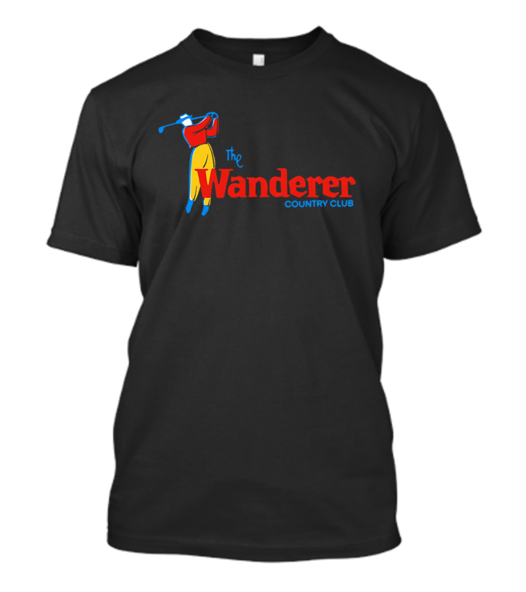 The Wanderer Country Club Golfer Swing Illustration T-Shirt