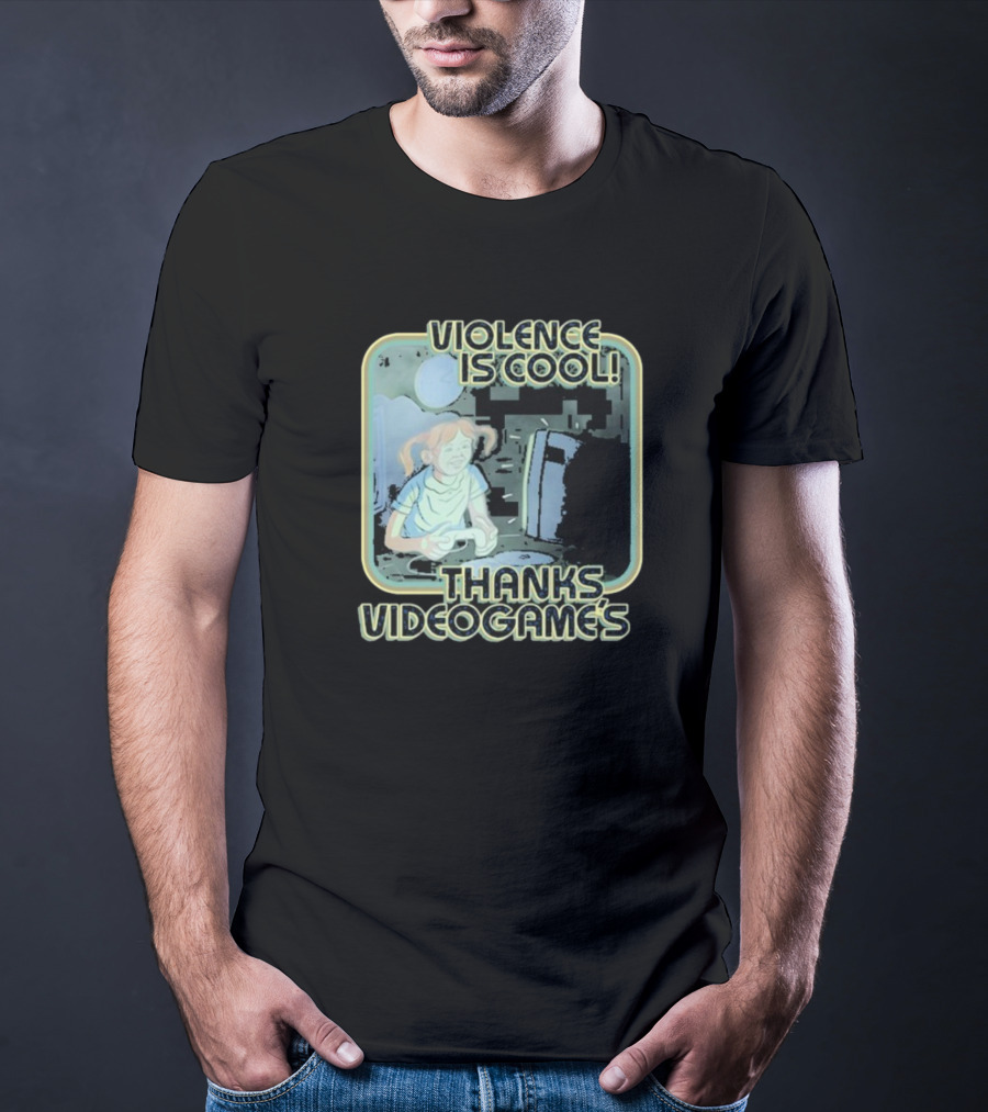 Violence Is Cool Thanks Videogame's Retro Gamer Moonlight Adventure T-Shirt