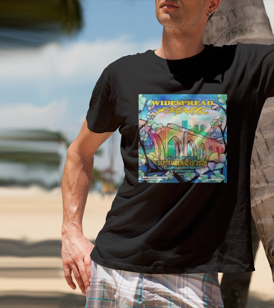 Widespread Panic Show At Allianz Amphitheater In Riverfront Richmond VA On September 12-13 2025 T-Shirt