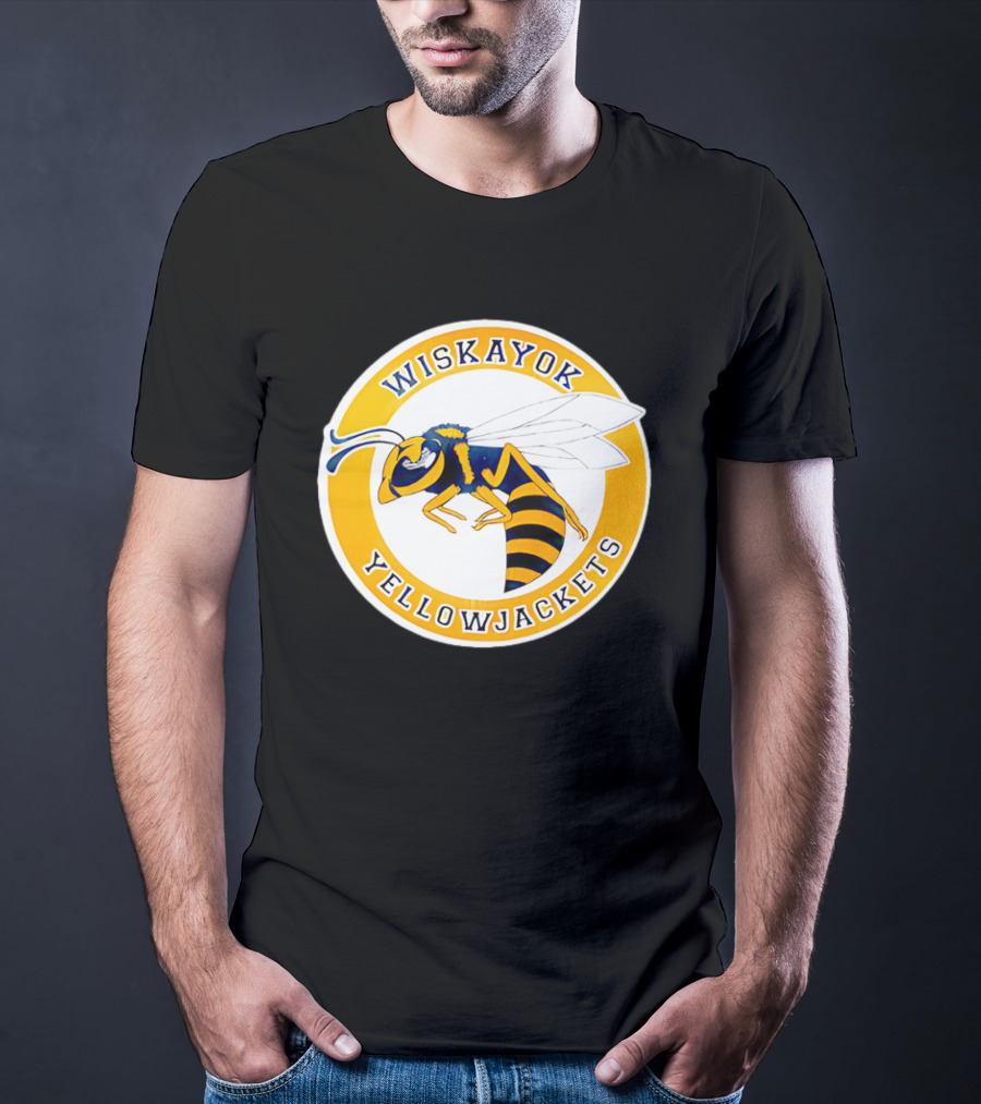 Wiskayok Yellowjackets Buzzing Insect Emblem T-Shirt