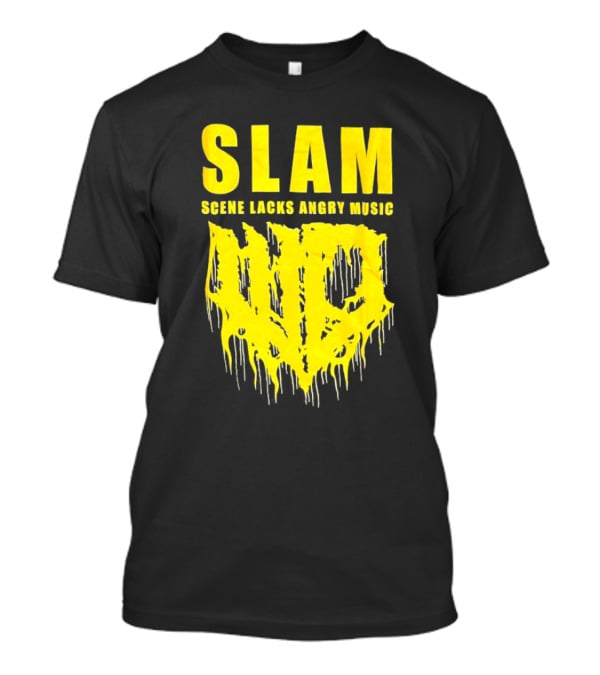 Slam Scene Lacks Angry Music Dripping Graphic T-Shirt