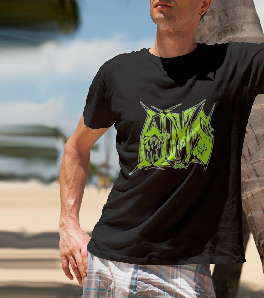 H.M.S Wolfsbane Atomic Themed Text With Monster Elements T-Shirt