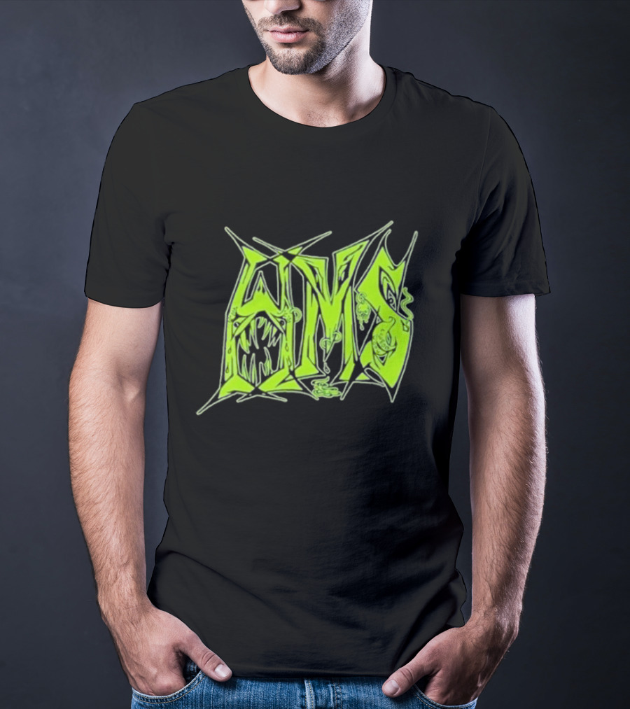 H.M.S Wolfsbane Atomic Themed Text With Monster Elements T-Shirt