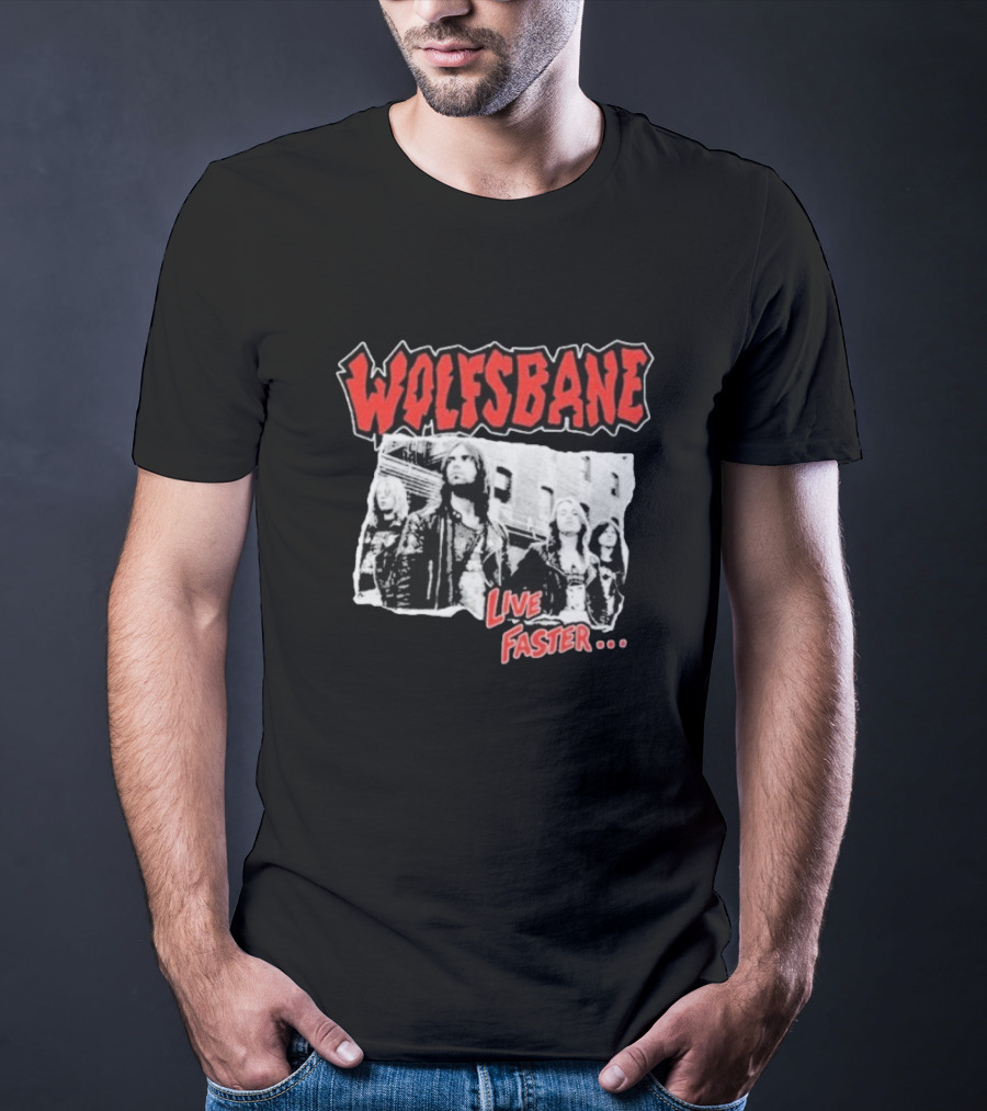 Wolfsbane Live Faster I Was There Photo Collage T-Shirt